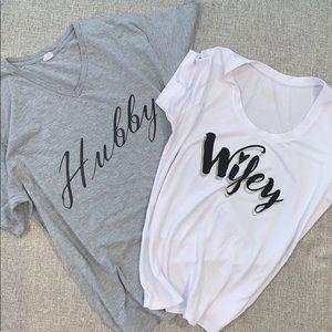 Hubby & Wifey t-shirts